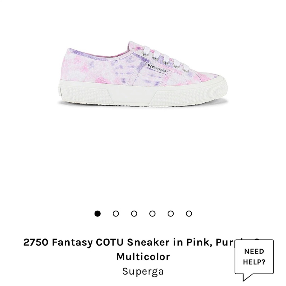 Superga 8.5 Canvas tie dye sneakers pink purple
